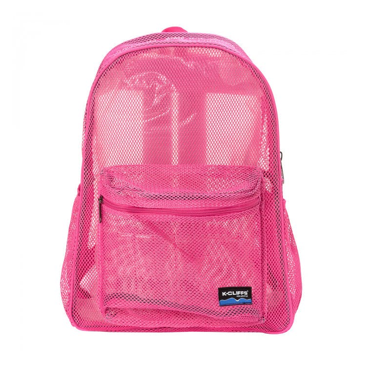 17" Classic Mesh Backpacks - Hot Pink 3