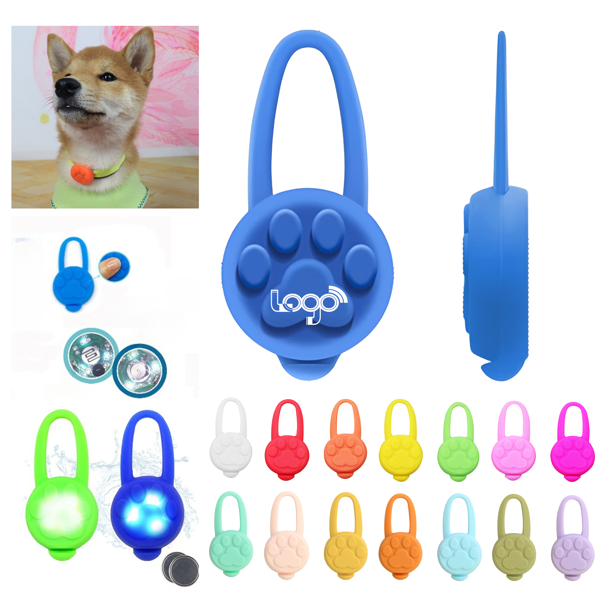 Silicone Pet Safety Pendant 2