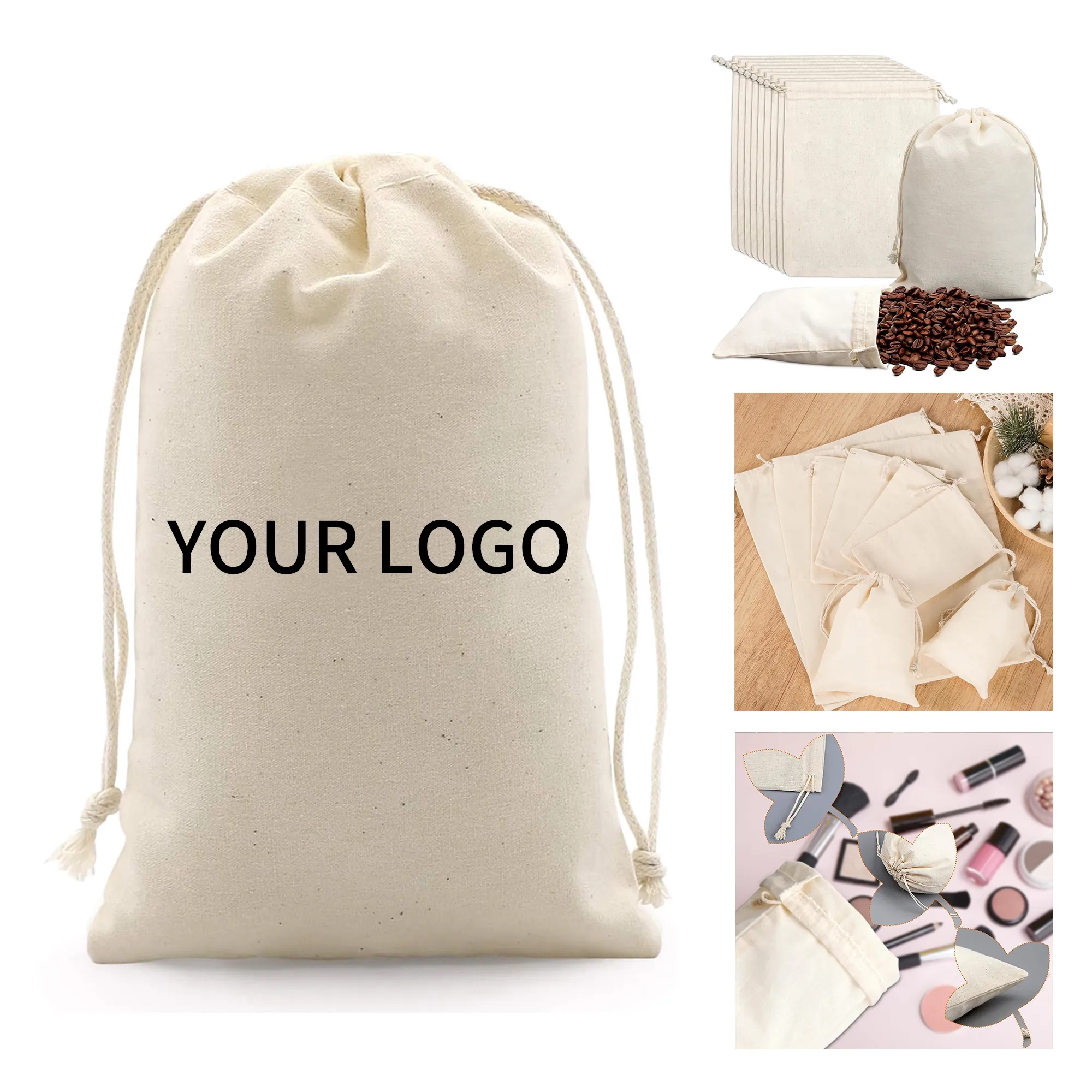 Cotton Drawstring Gift Bag