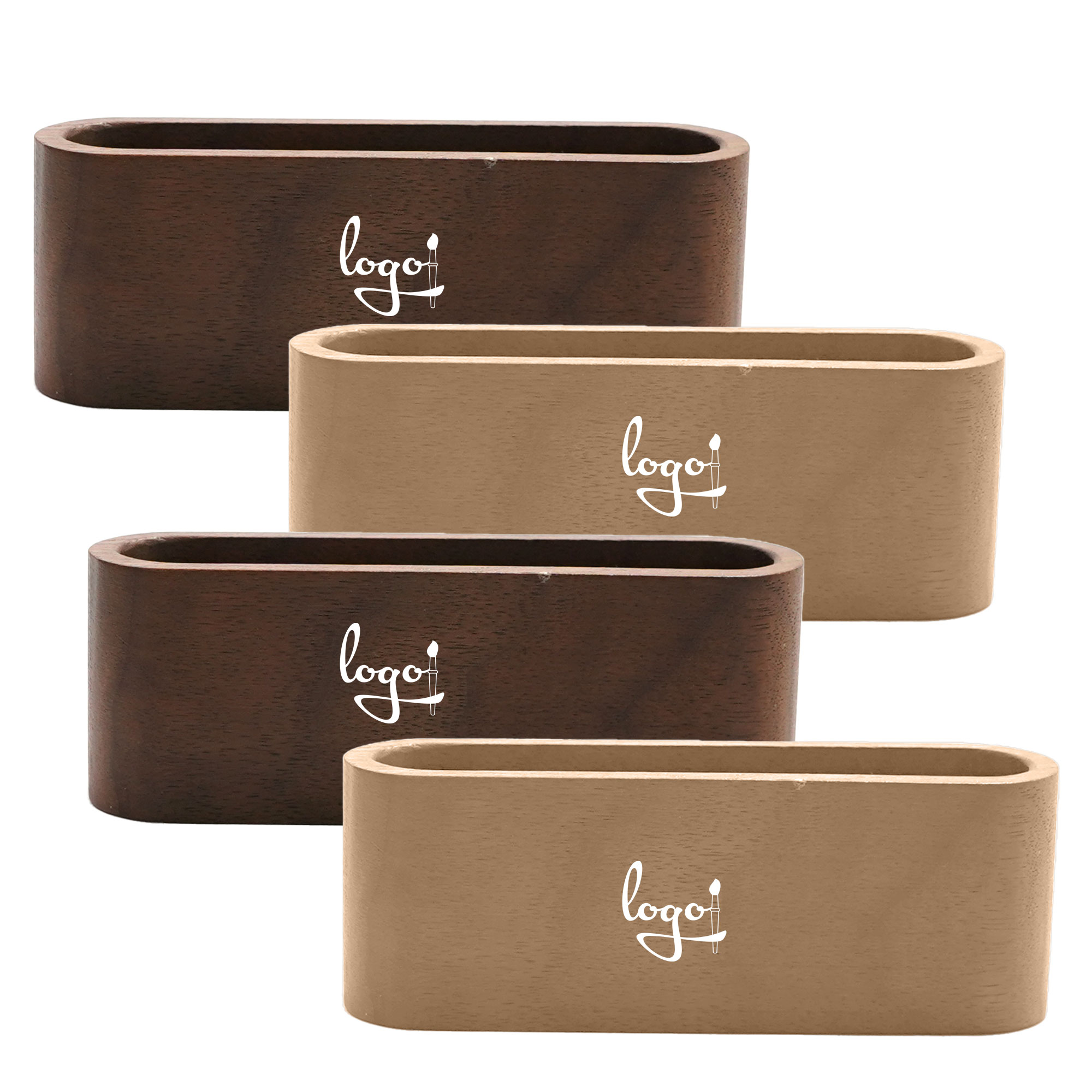 Wood Business Card Holder