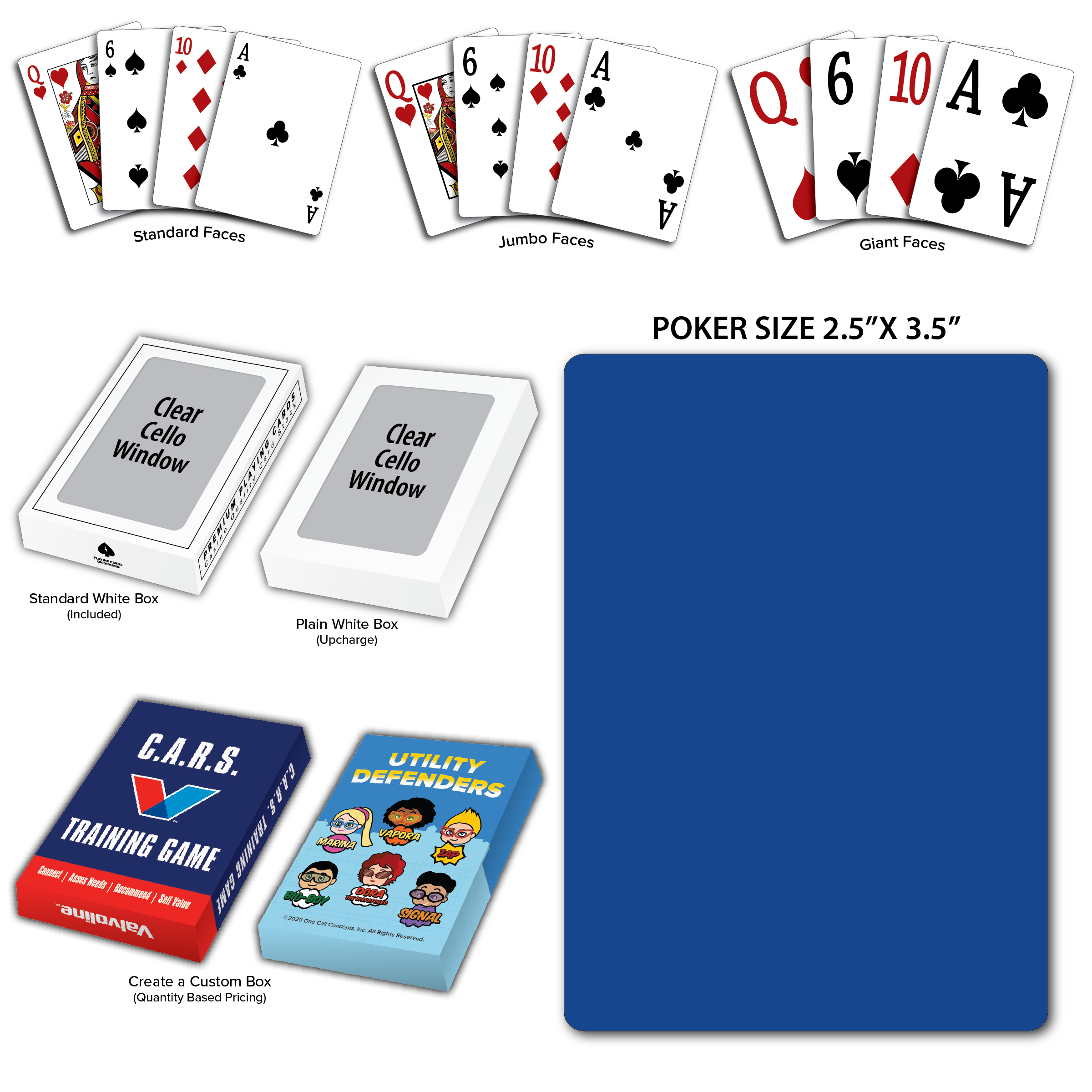 Solid Back Royal Poker Size Playing Cards 6