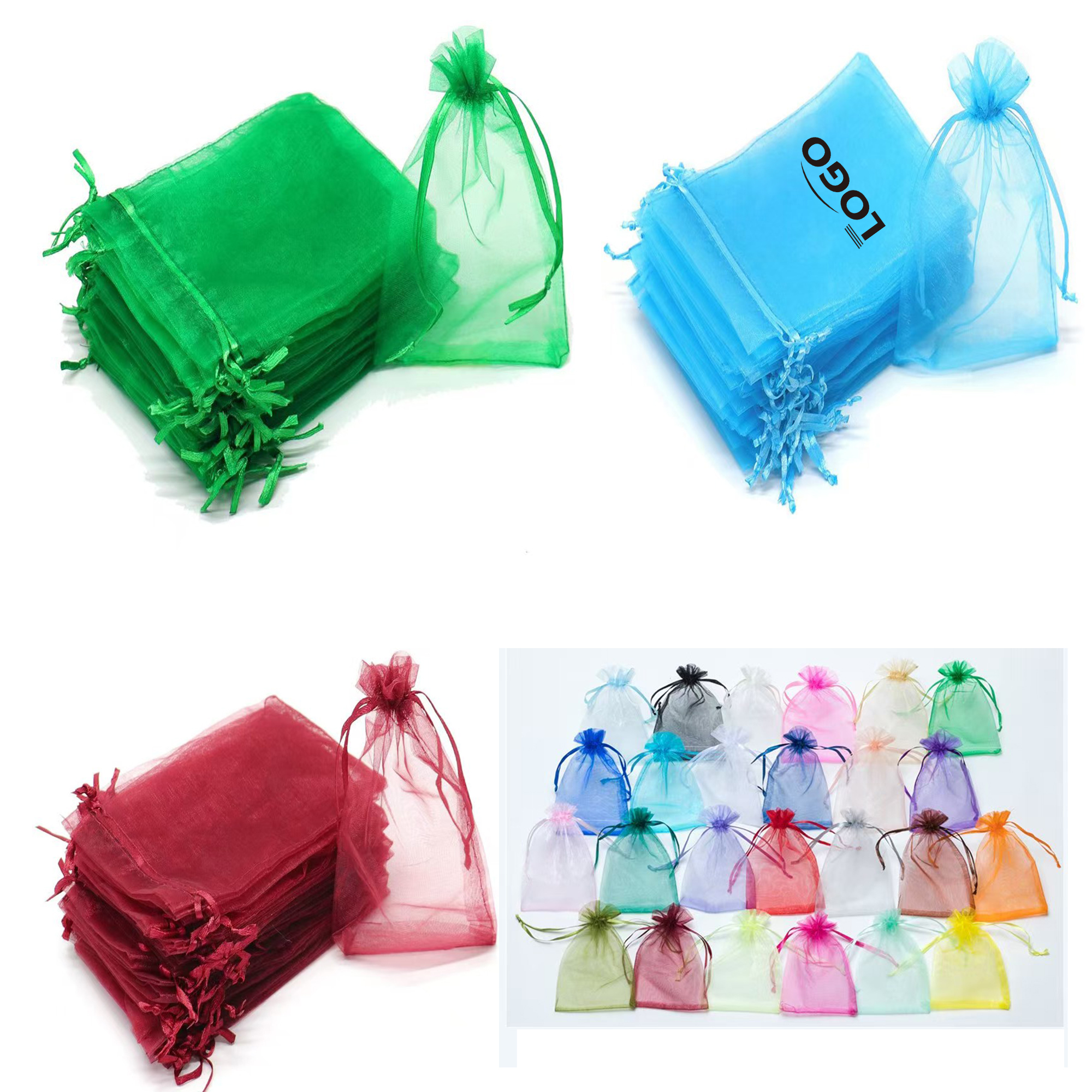 Mesh Gift Bag Drawstring 4