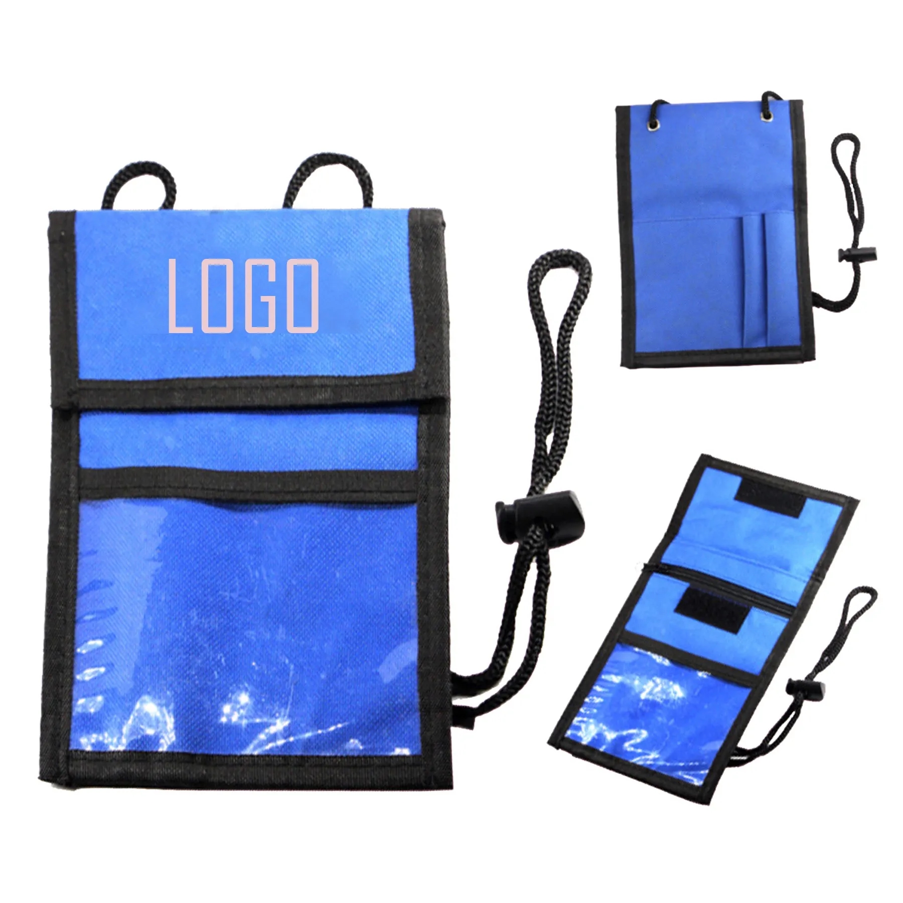 Neck Wallet Passport Badge Card Holder 14