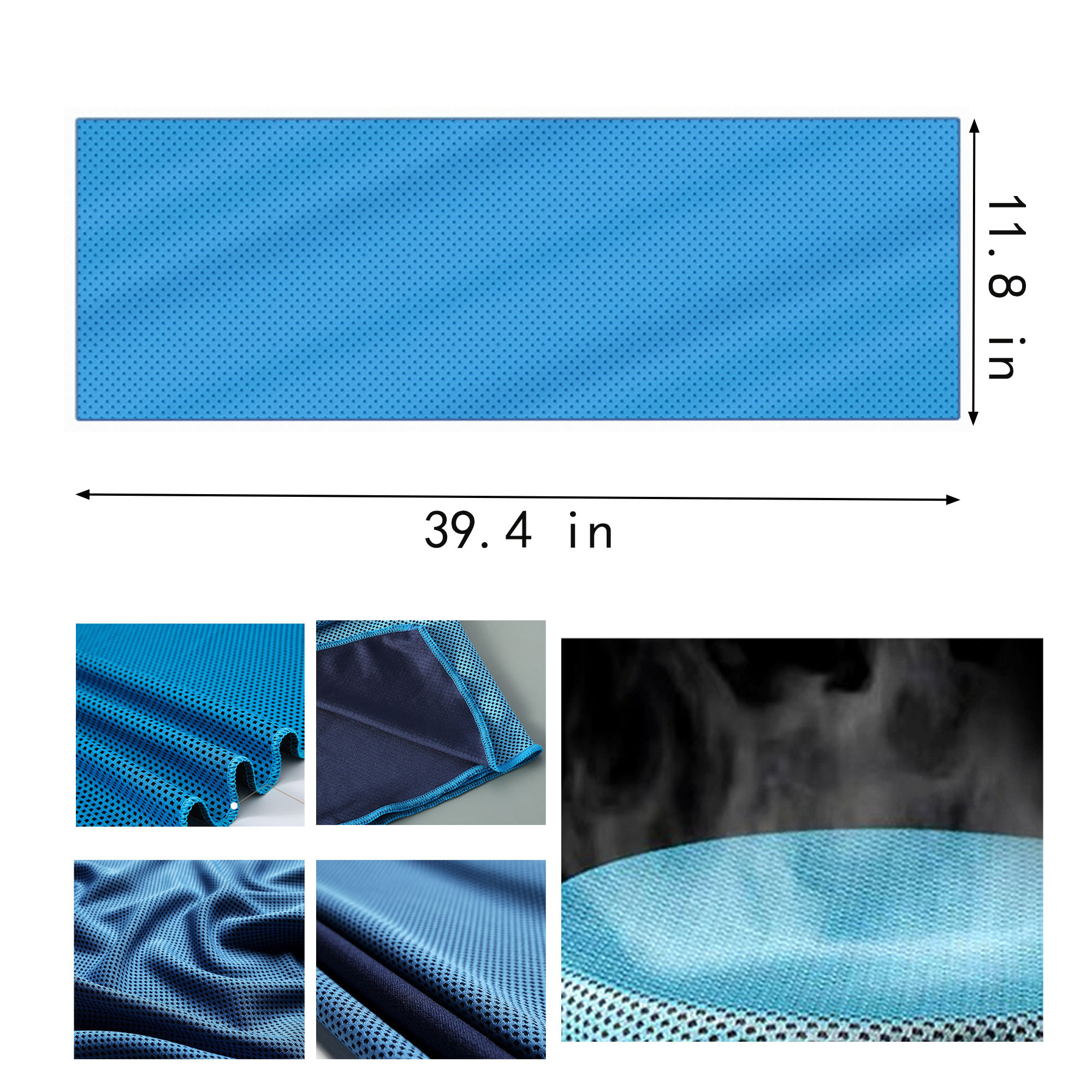 39.4"x 11.8" Cooling Ice Towel for Outdoor Sports 5