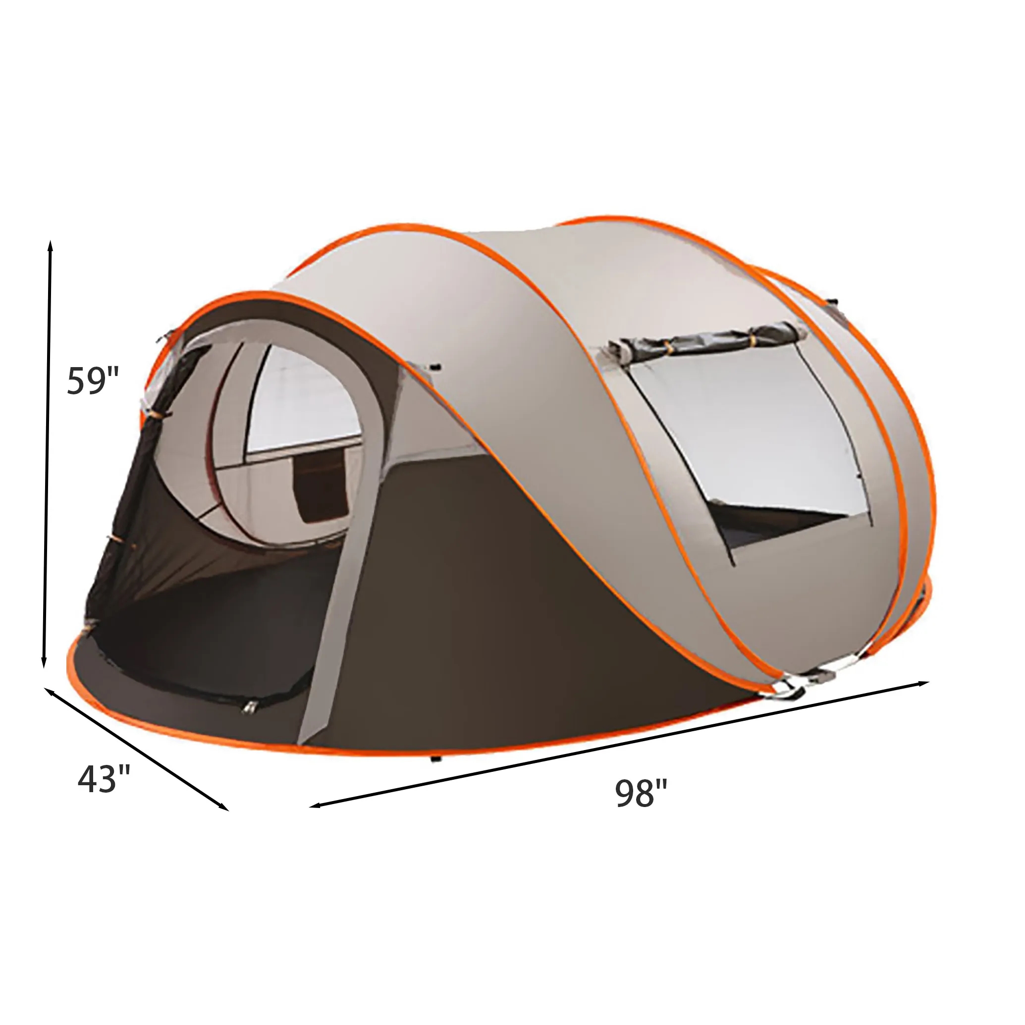 Automatic Setup Pop Up Waterproof 4-Person Camp Tent 11
