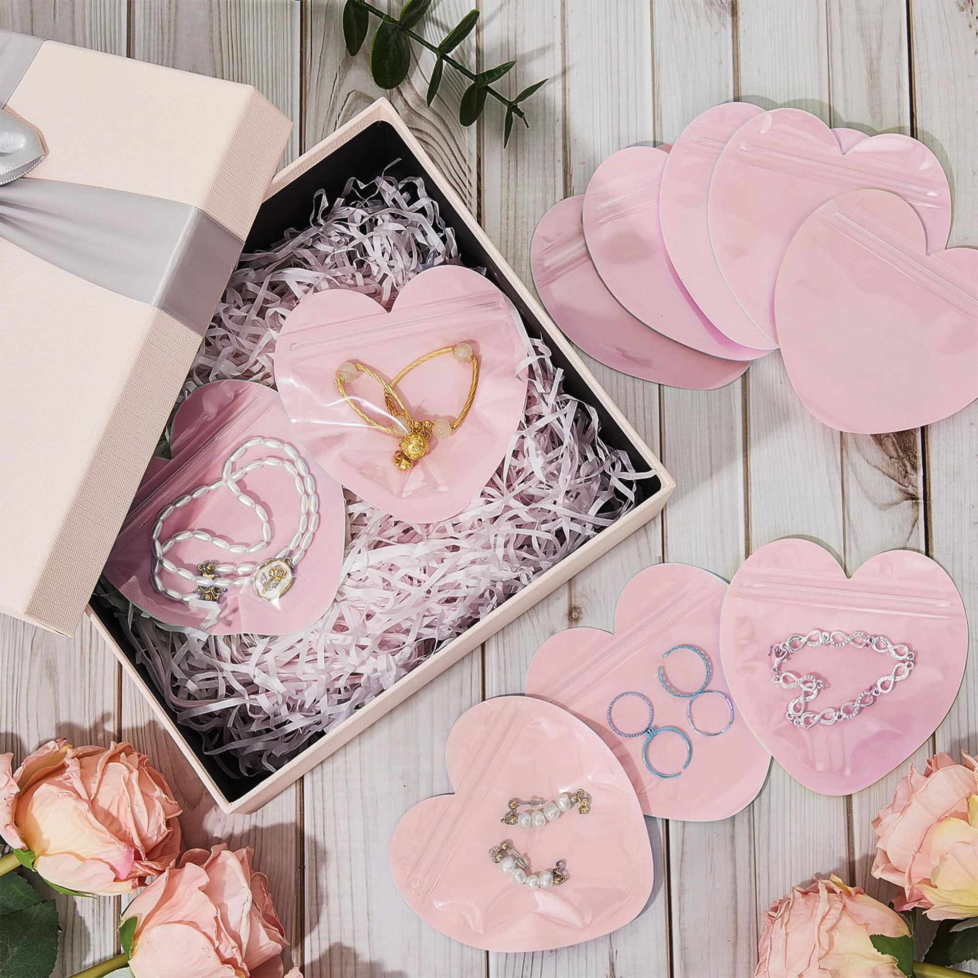 PVC Heart-Shaped Resealable Bags 7