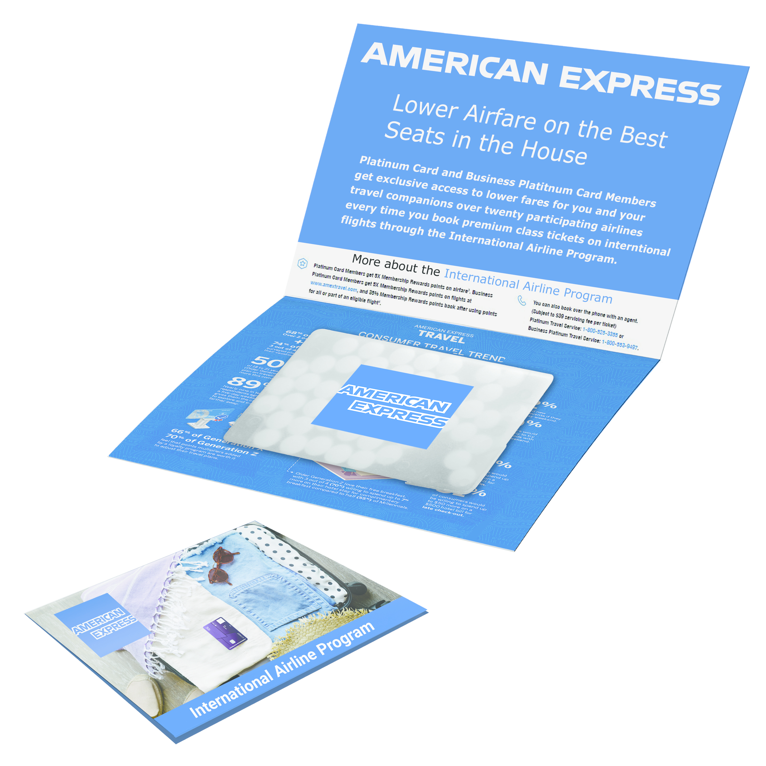 Greeting Card w/Rectangle Credit Card Mints