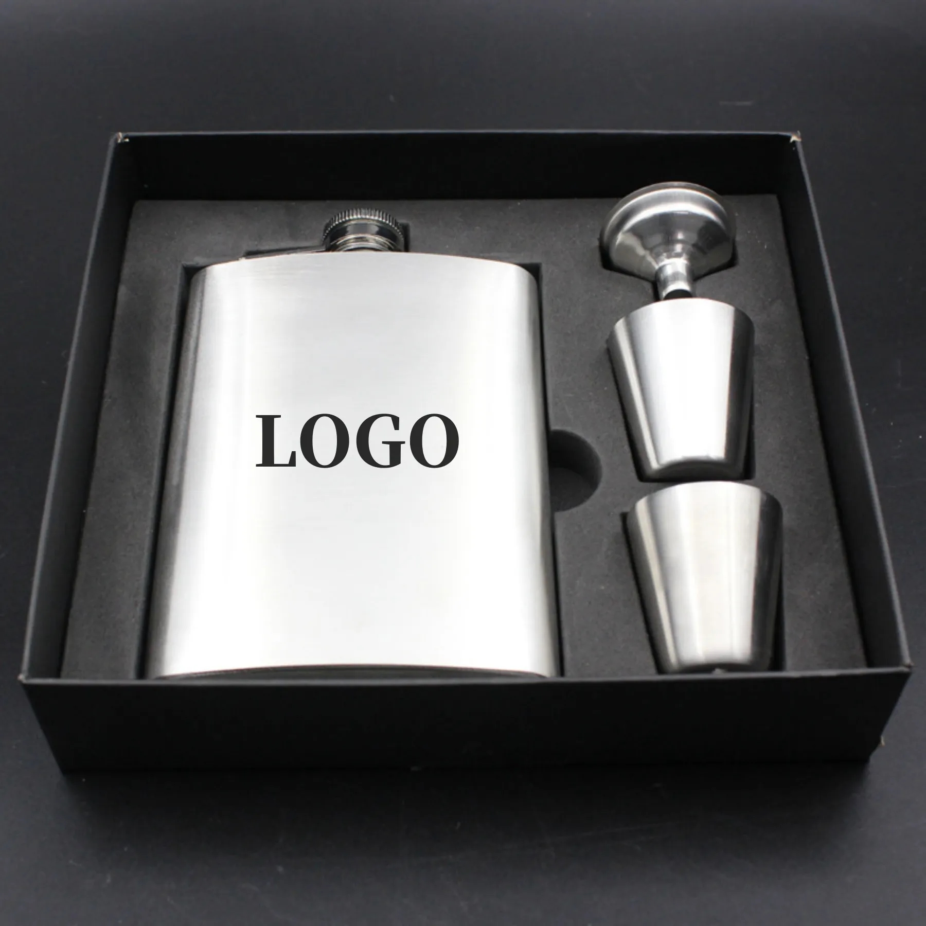 8 Oz Hip Flask Set 10