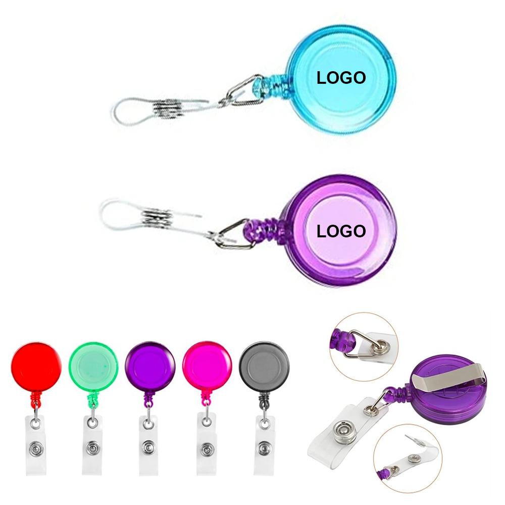 RoundRetractable Badge Holder