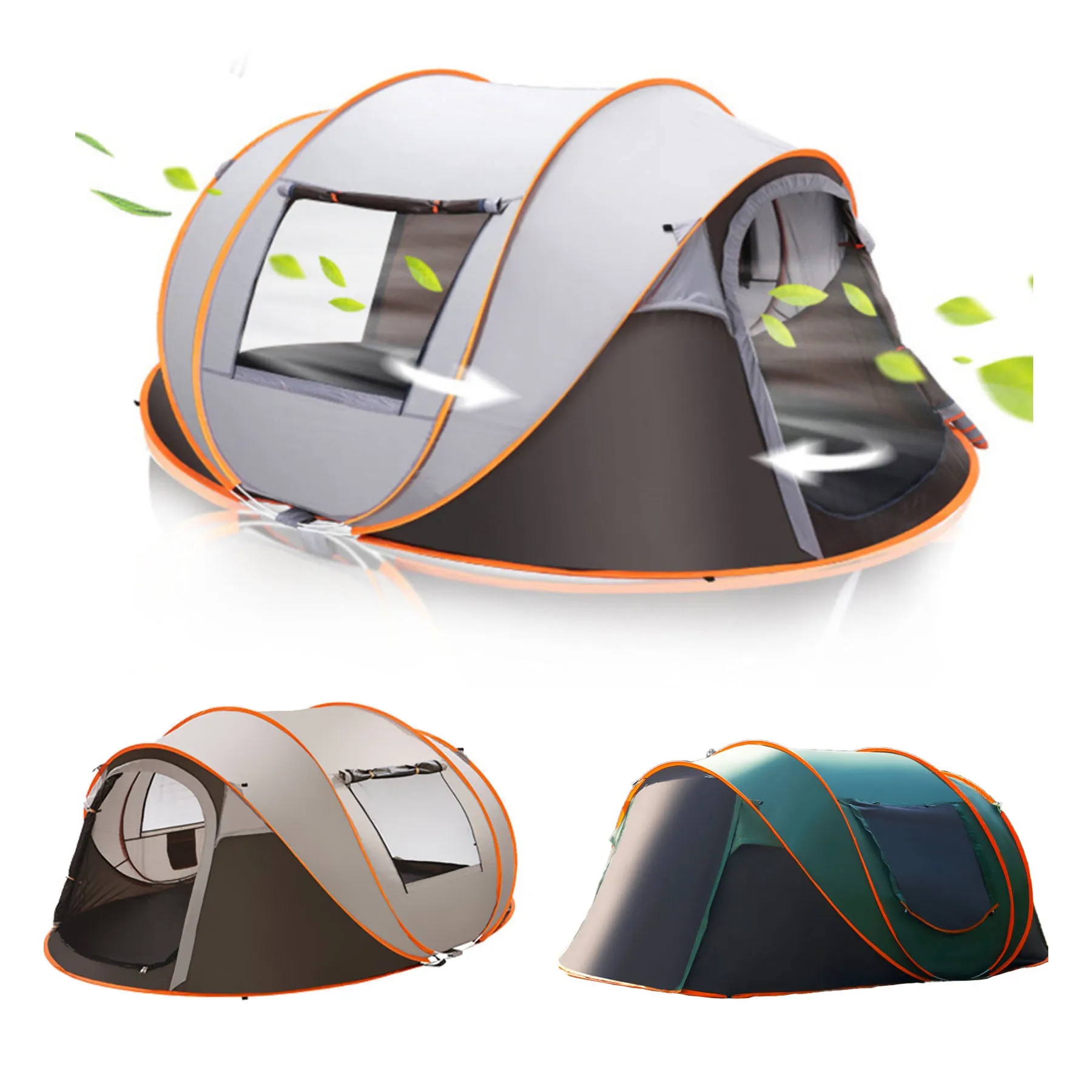 Automatic Setup Pop Up Waterproof 4-Person Camp Tent 10