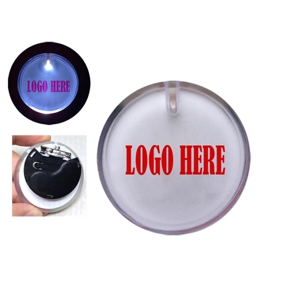2" Light up Lapel Pins