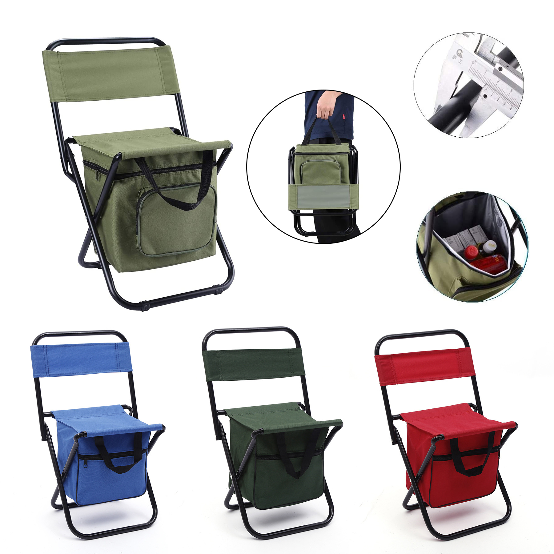 Fishing Chair with Cooler Bag 5
