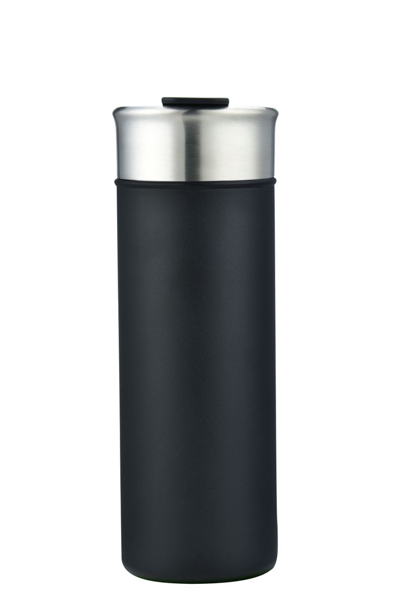 Endura 20 oz Black Stainless Steel Bottle, custom water bottle with logo imprint 2