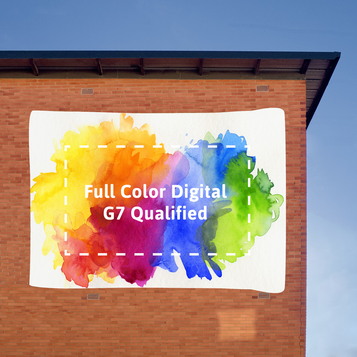 18 Oz Large Format Banner 6 X16 Perimeter Hems Perimeter