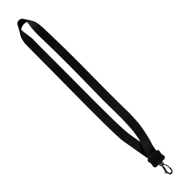 3/4" Smooth Nylon Lanyard with Plastic Clamshell & Swivel Snap Hook