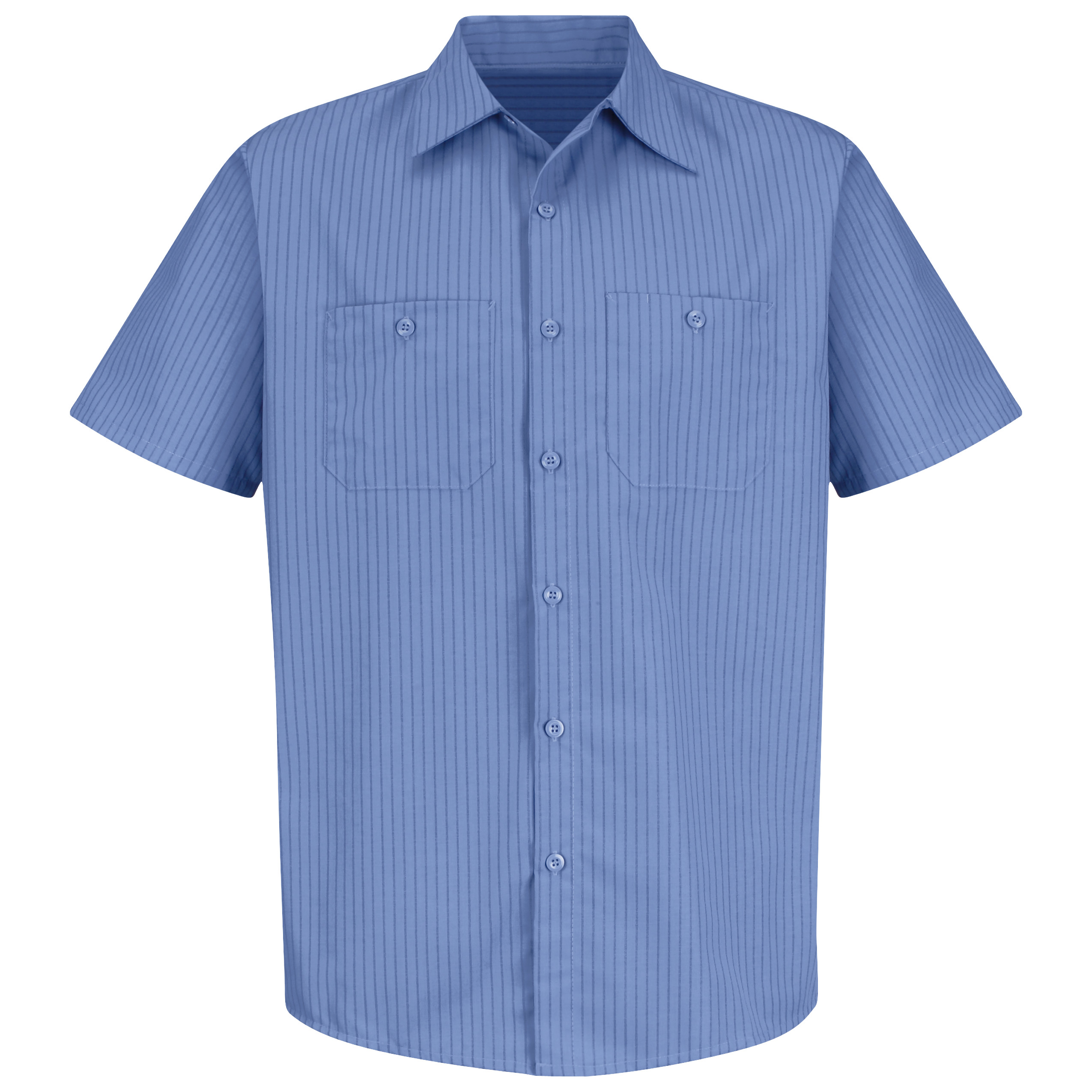 Red Kap® Men's Short Sleeve Industrial Stripe Work Shirt