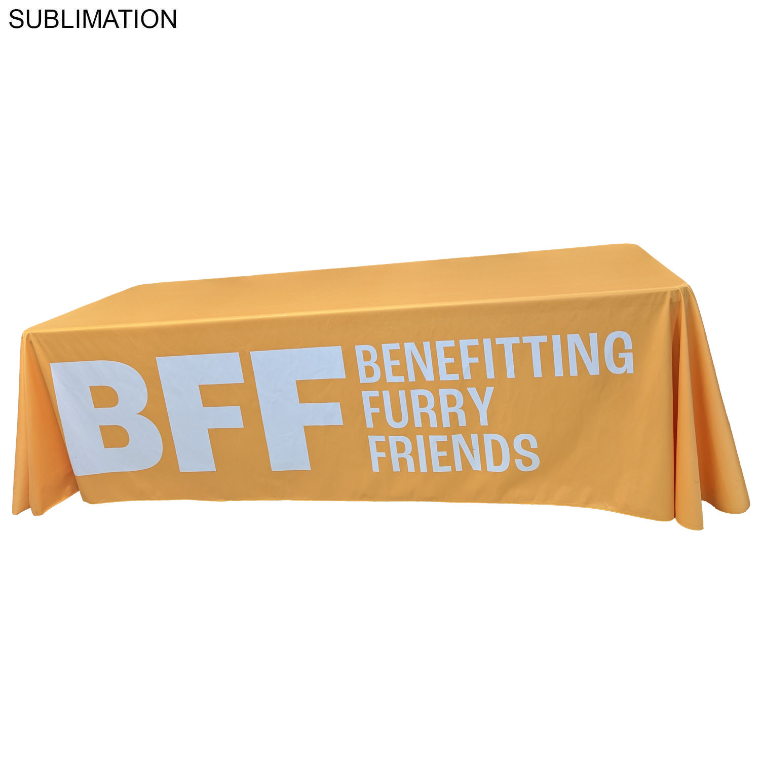 Tradeshow booth package Ultra, 10' Straight Wall Display with Wrap End Caps & Premium 8' tablecloth 13