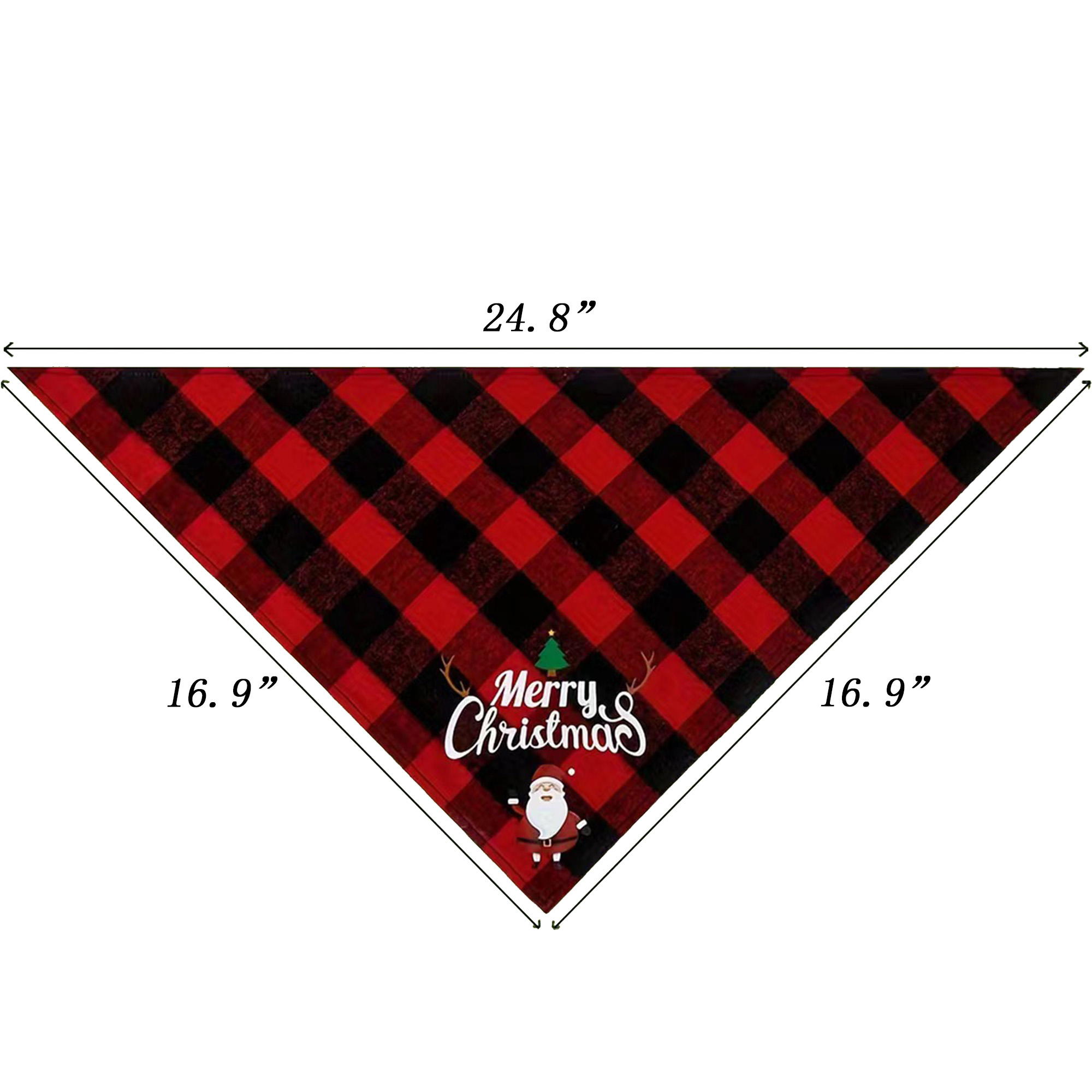 Christmas-Themed Pet Customisable Triangular Bandages 5