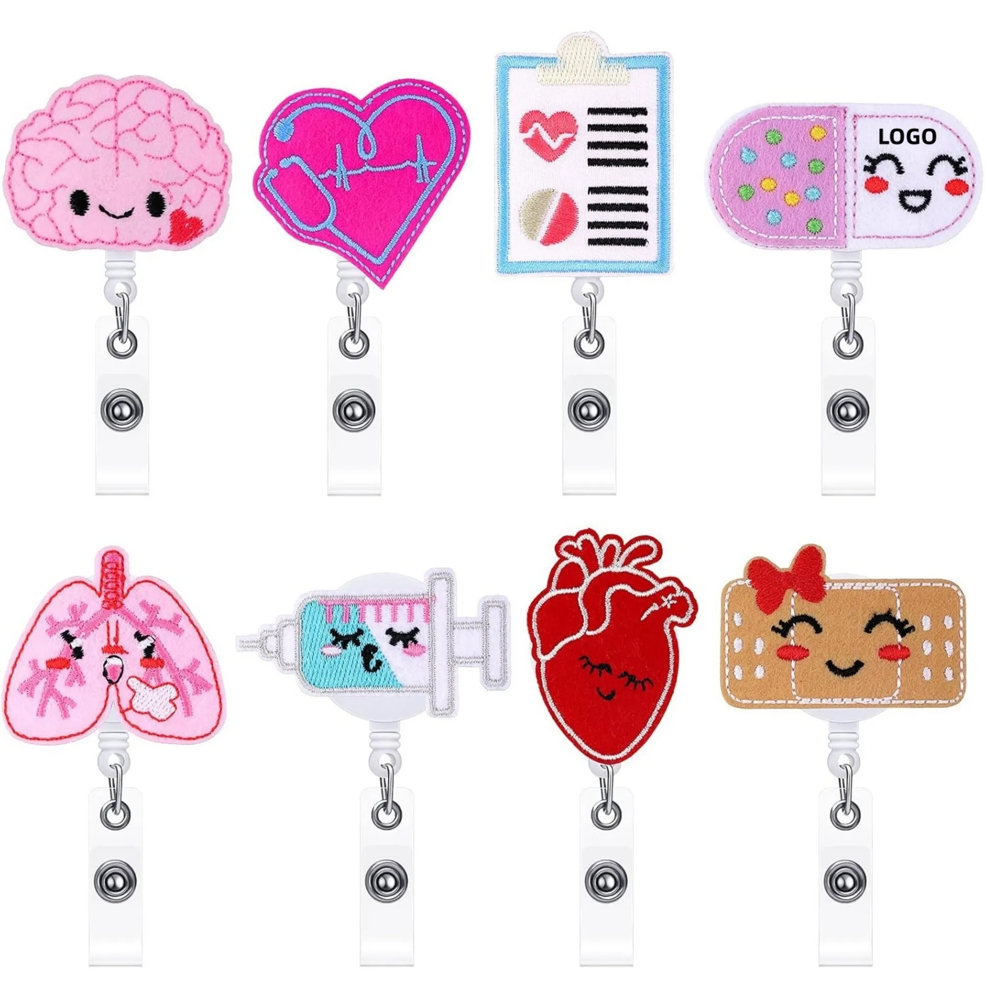Medical Retractable ID Badge Holder Nurse Reel