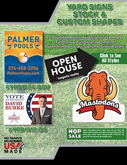 Yard sign sales flyer