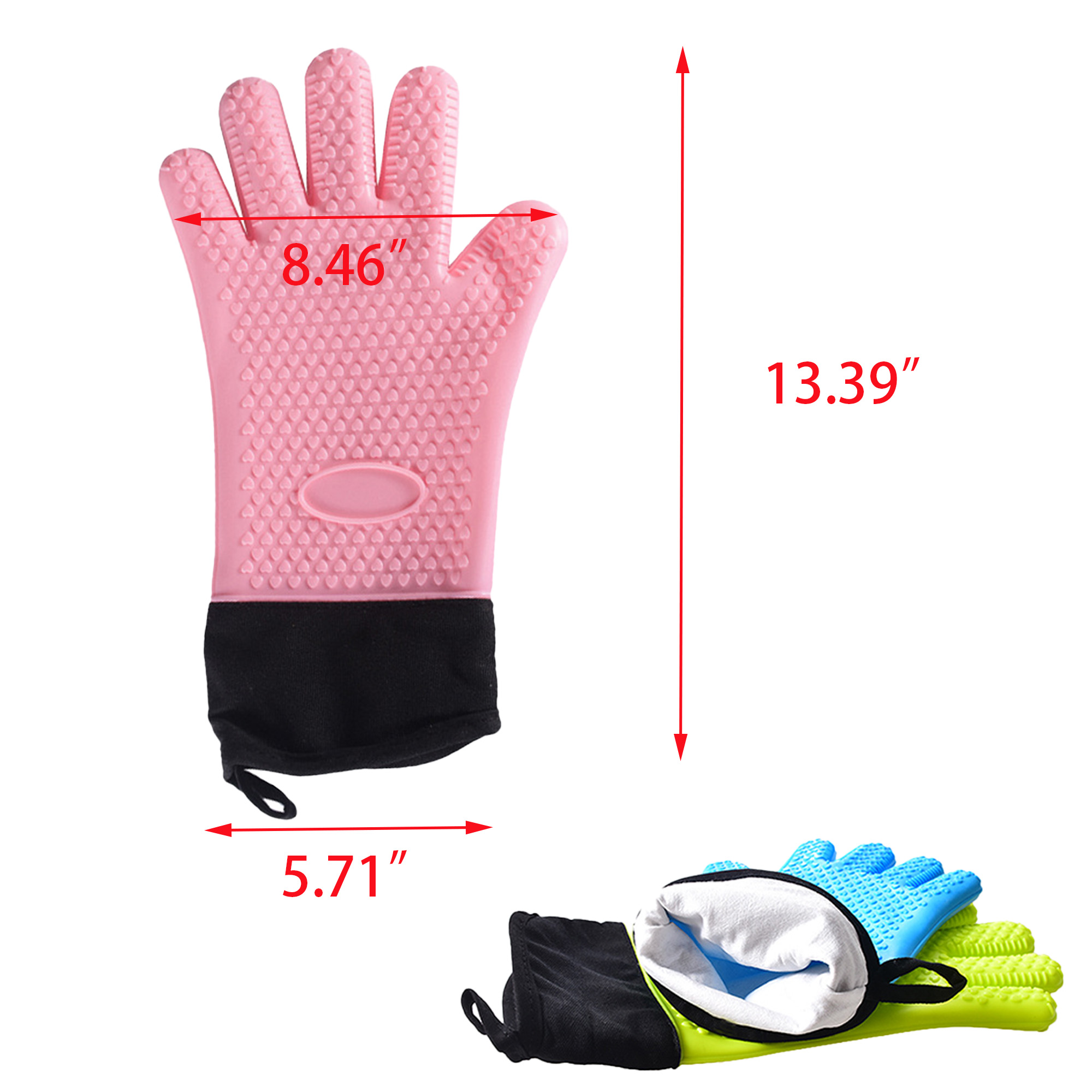 Extra Long Kitchen Waterproof Heat Resistant Glove 5