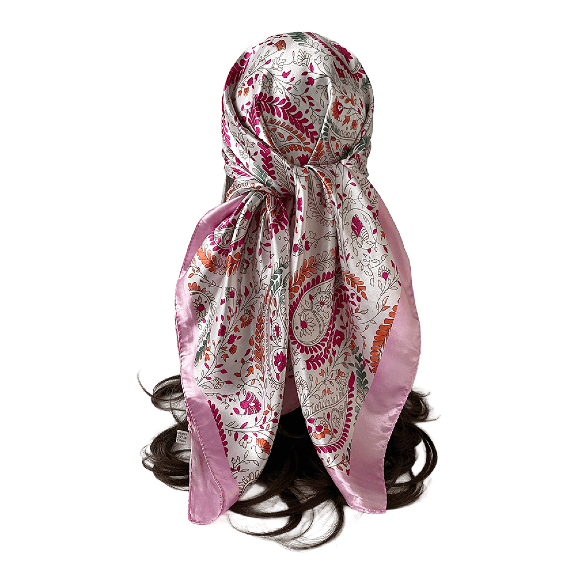 35'' Square Imitation Silk Custom Scarf 15