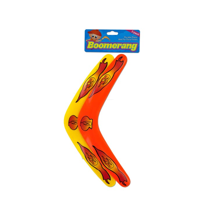 Toy Boomerangs - Assorted Colors 2 Pack 11.5" 3