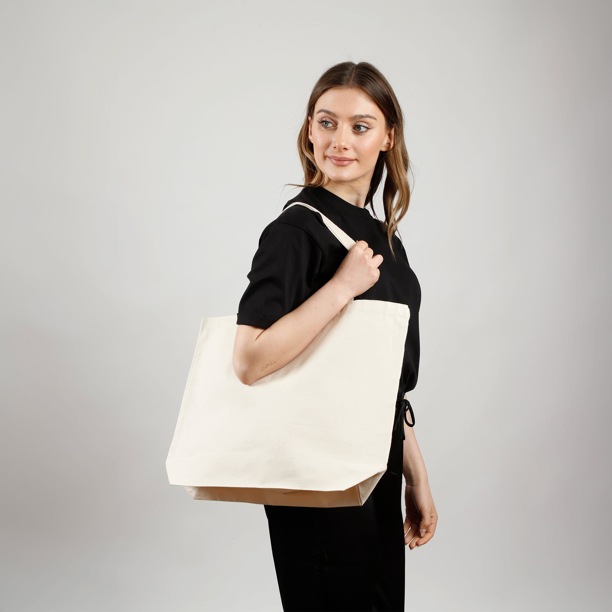 Merch Canvas Tote Bag, custom tote bag with logo imprint 19