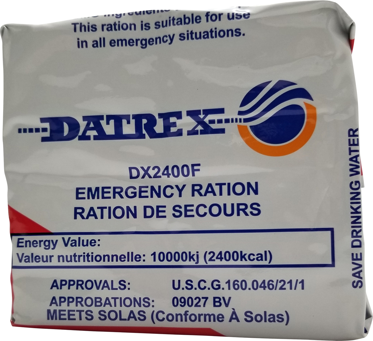 Emergency High Calorie Food Brick 2400 Calorie B390 Safety Made