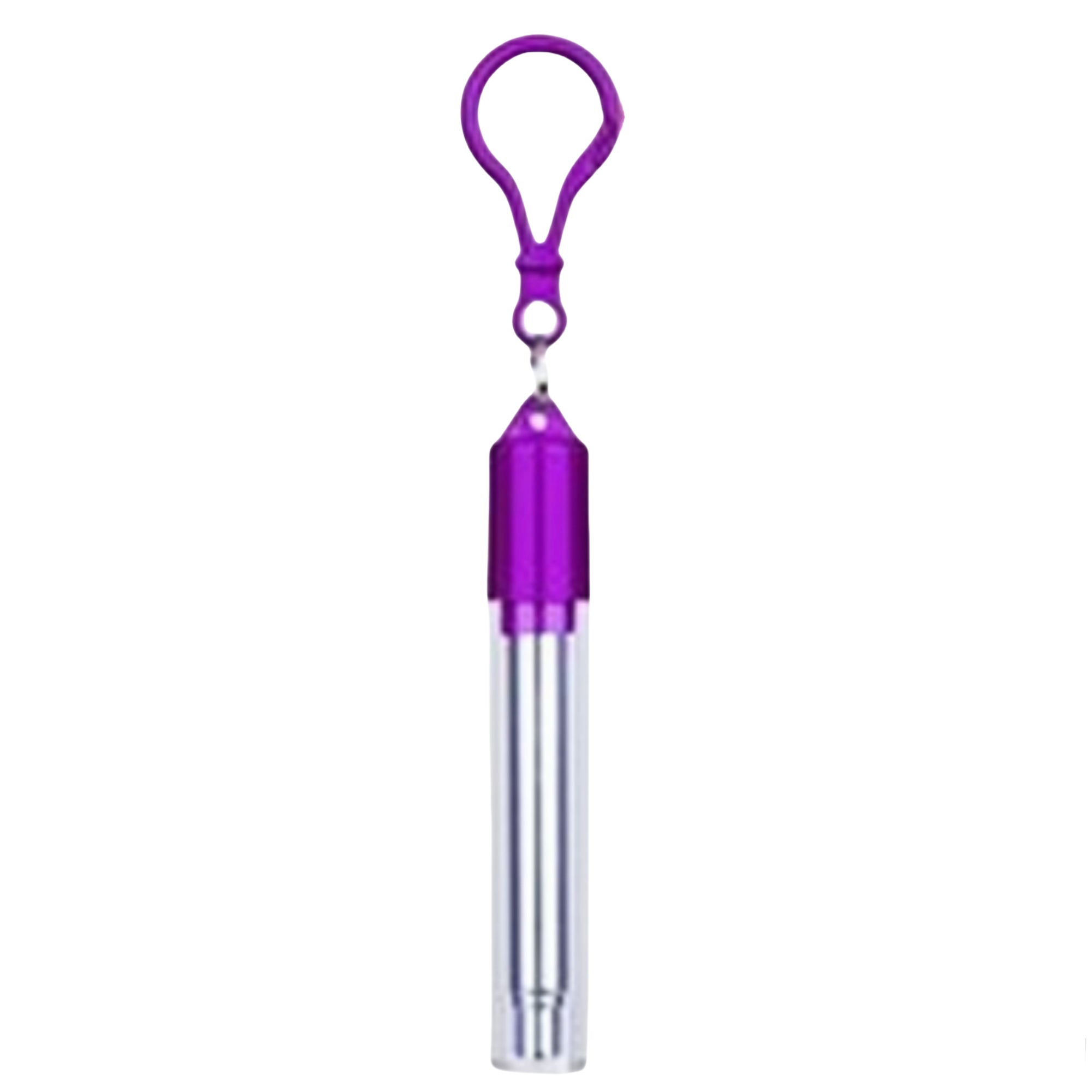 Reusable Slide Telescoping Straw With Keychain 16