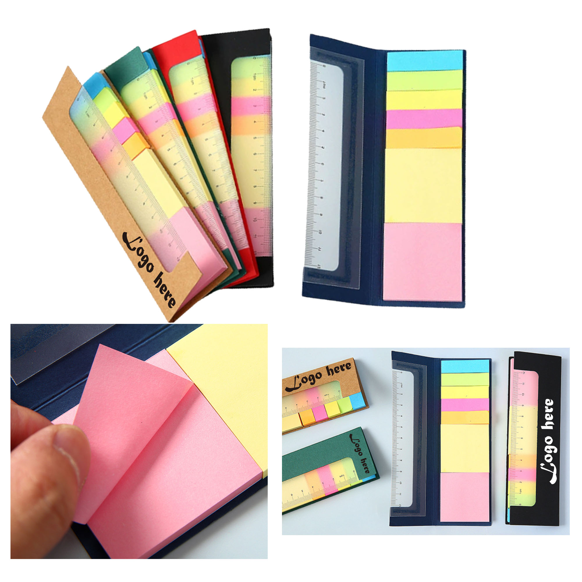 Ruler Notebook With Sticky Notes