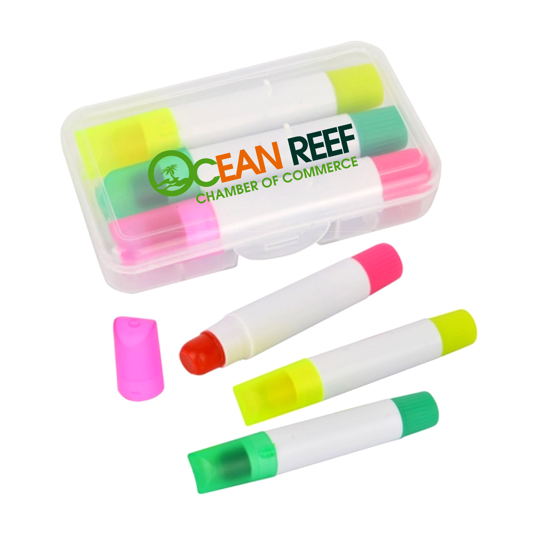 3 Piece Gel Highlighter gift Set w/Case 8