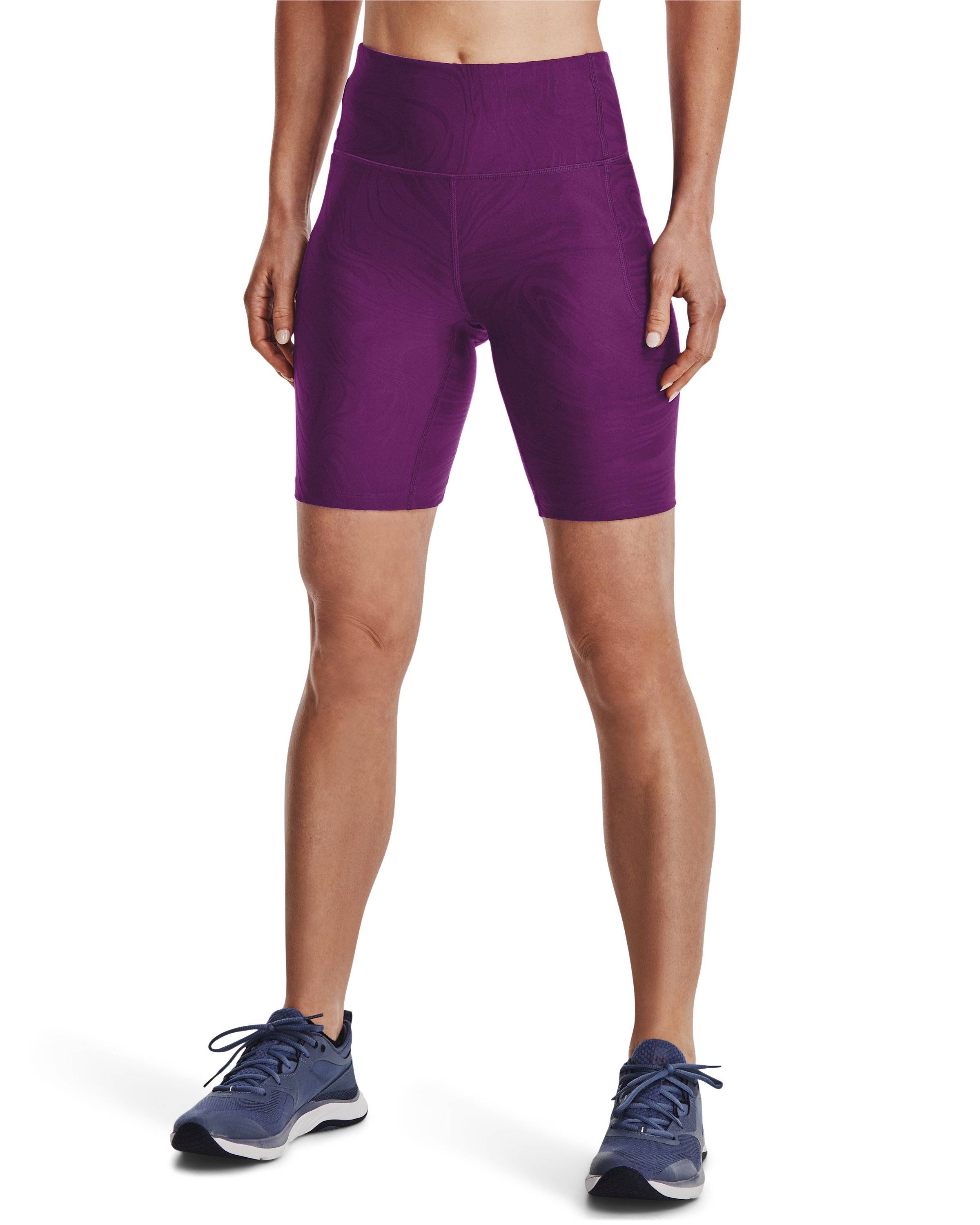 Women's UA Meridian Jacquard Bike Shorts 17