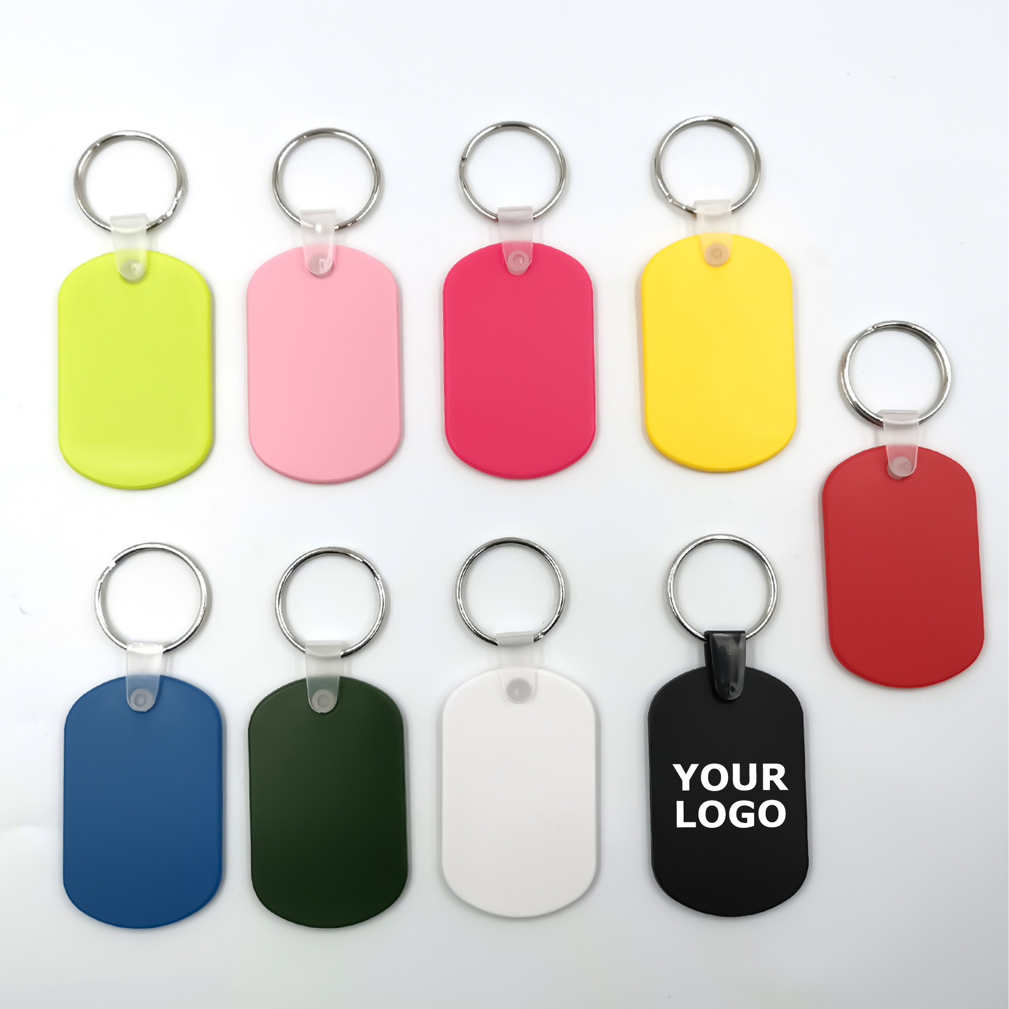 Soft PVC Keychain Key Ring Dog Tag 4