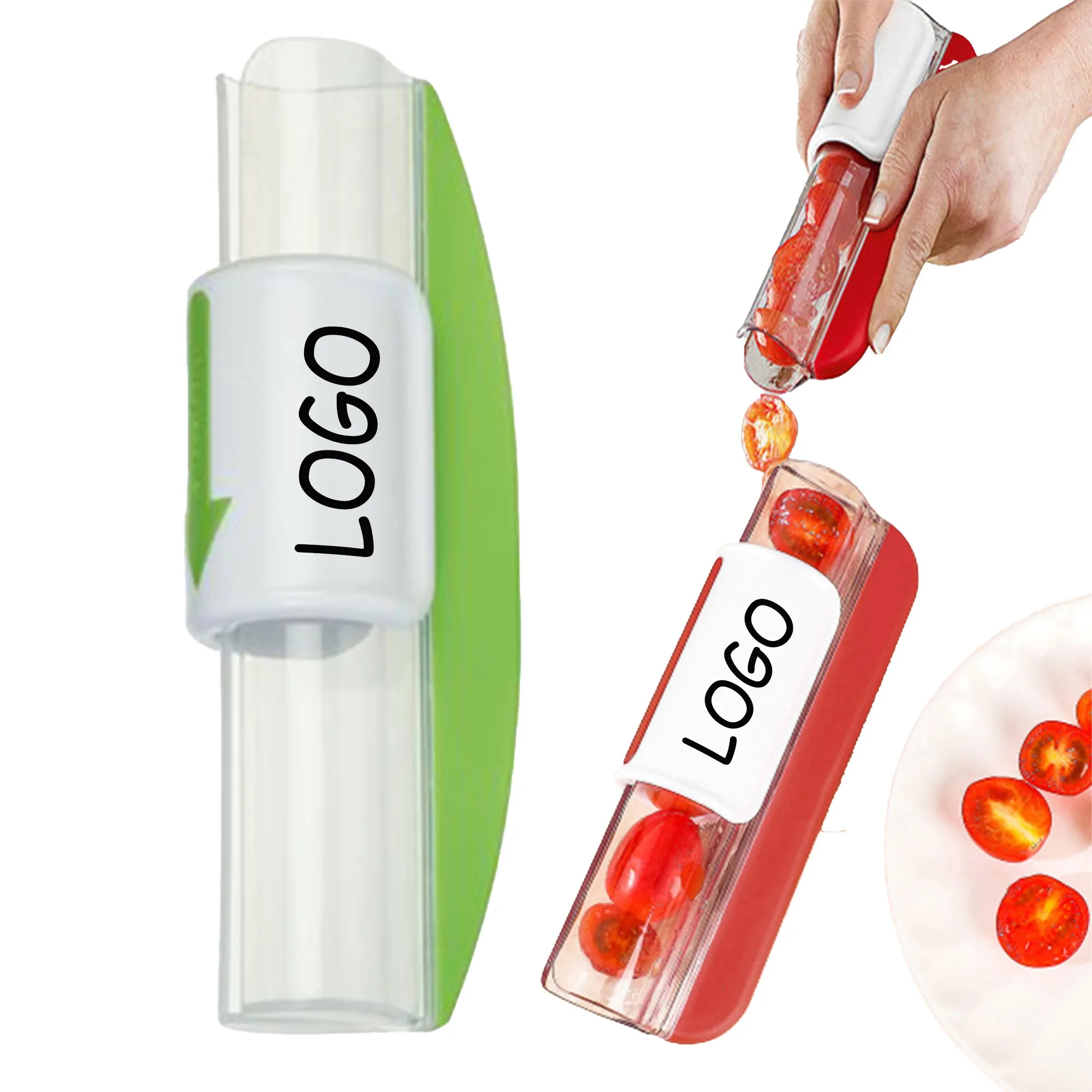 MOQ 10 Salad Slicer Cherry Tomatoes Grapes Fruit Cutter 10