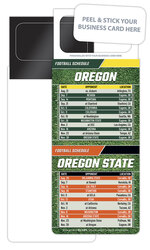 Pro Football Schedule Magnet - Peel and Stick Business Card (3.5x9)
