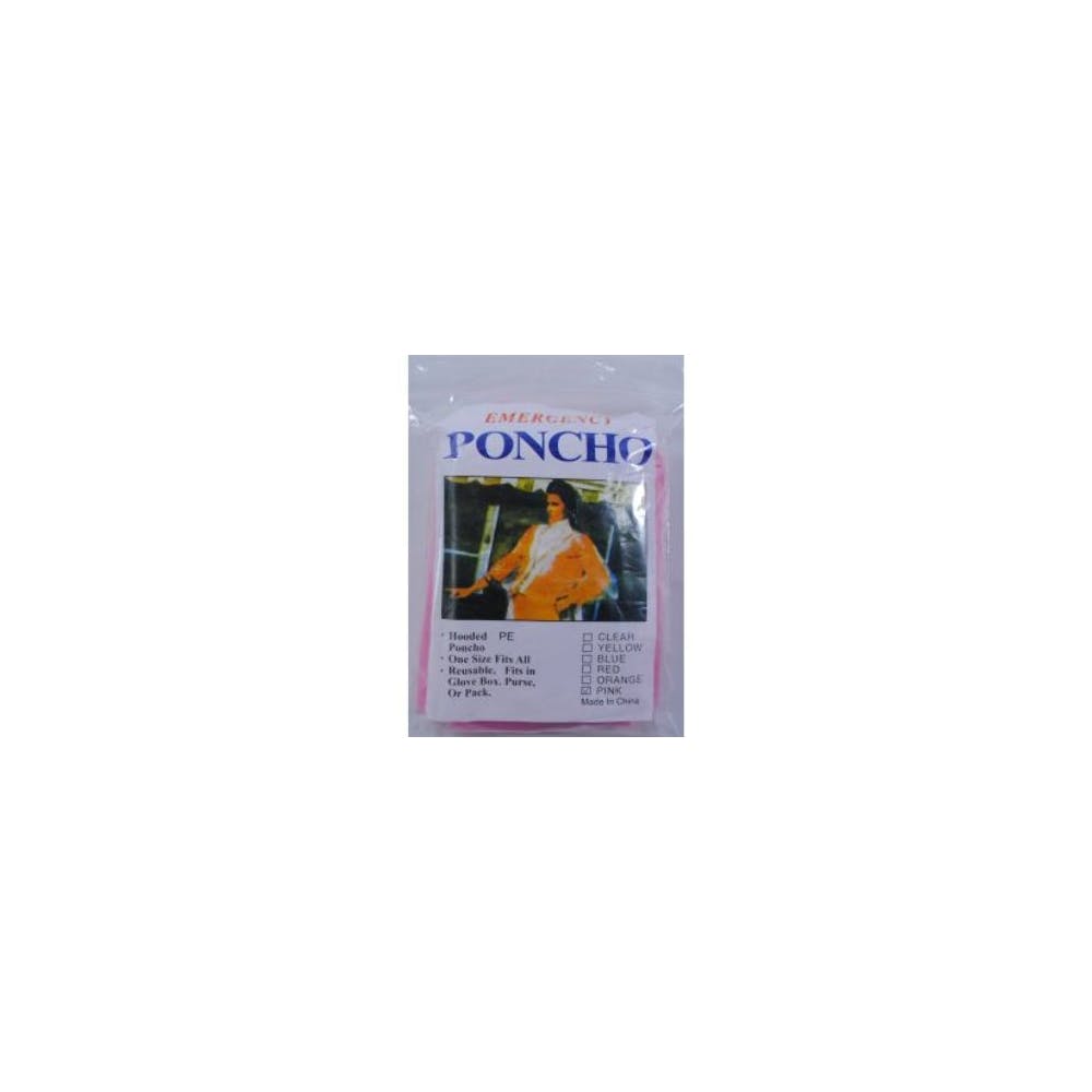Pink Emergency Poncho 3