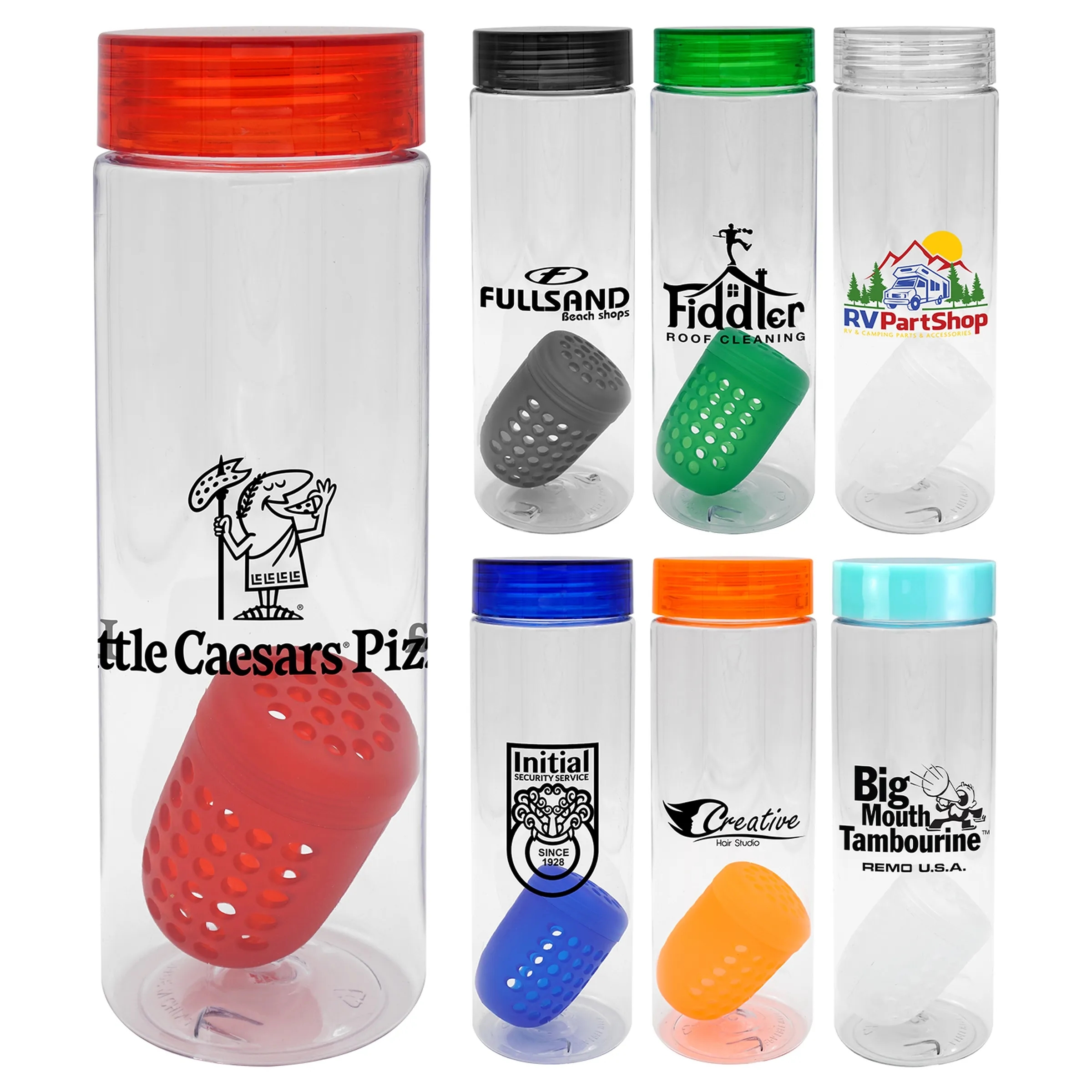Clear View 24 oz. Recycled Bottle With Floating Infuser 7