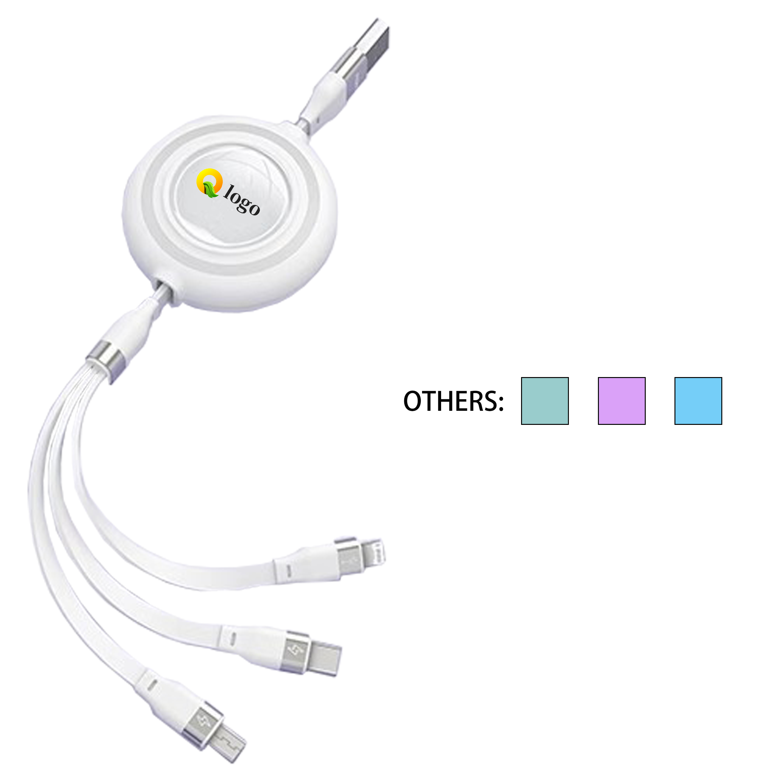 3-in-1 100 Watt Fast Charge Expansion Data Cable