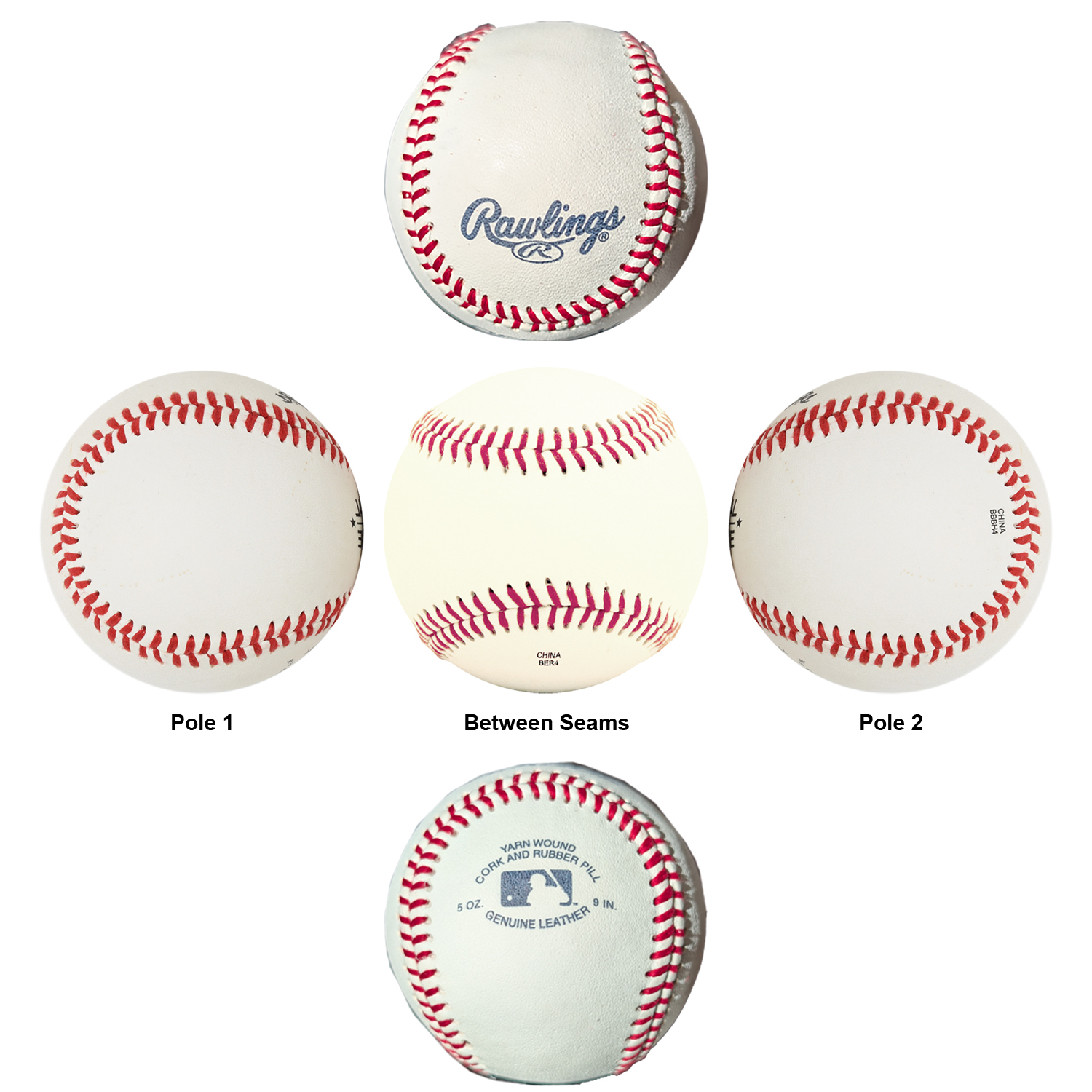 Rawlings Leather Baseball 6