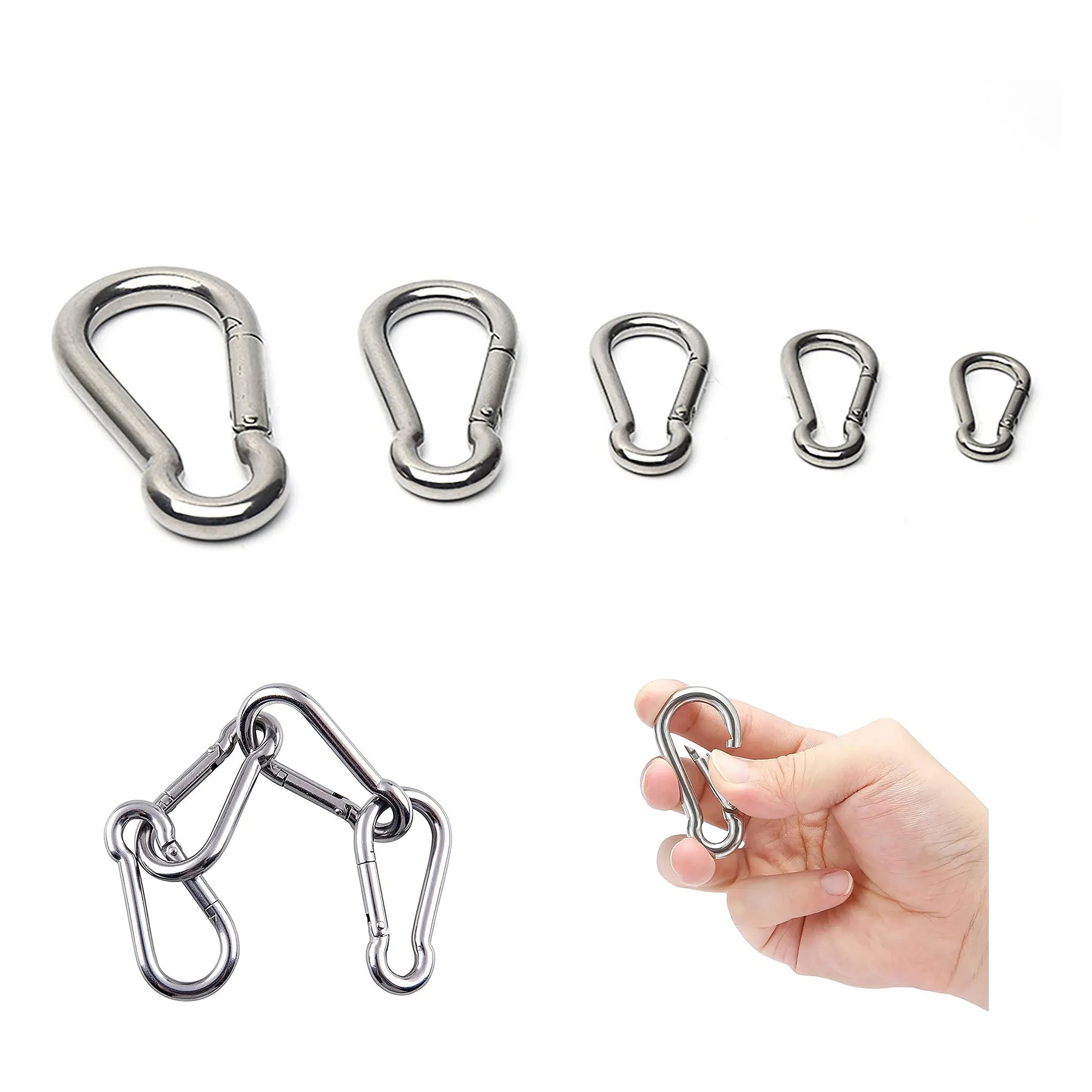 Stainless Steel Carabiner Clip 16
