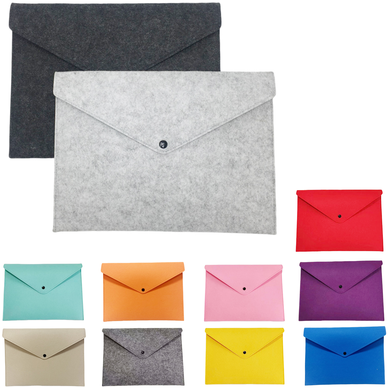Durable Briefcase Portfolio Felt Document Sleeve File Folder 2