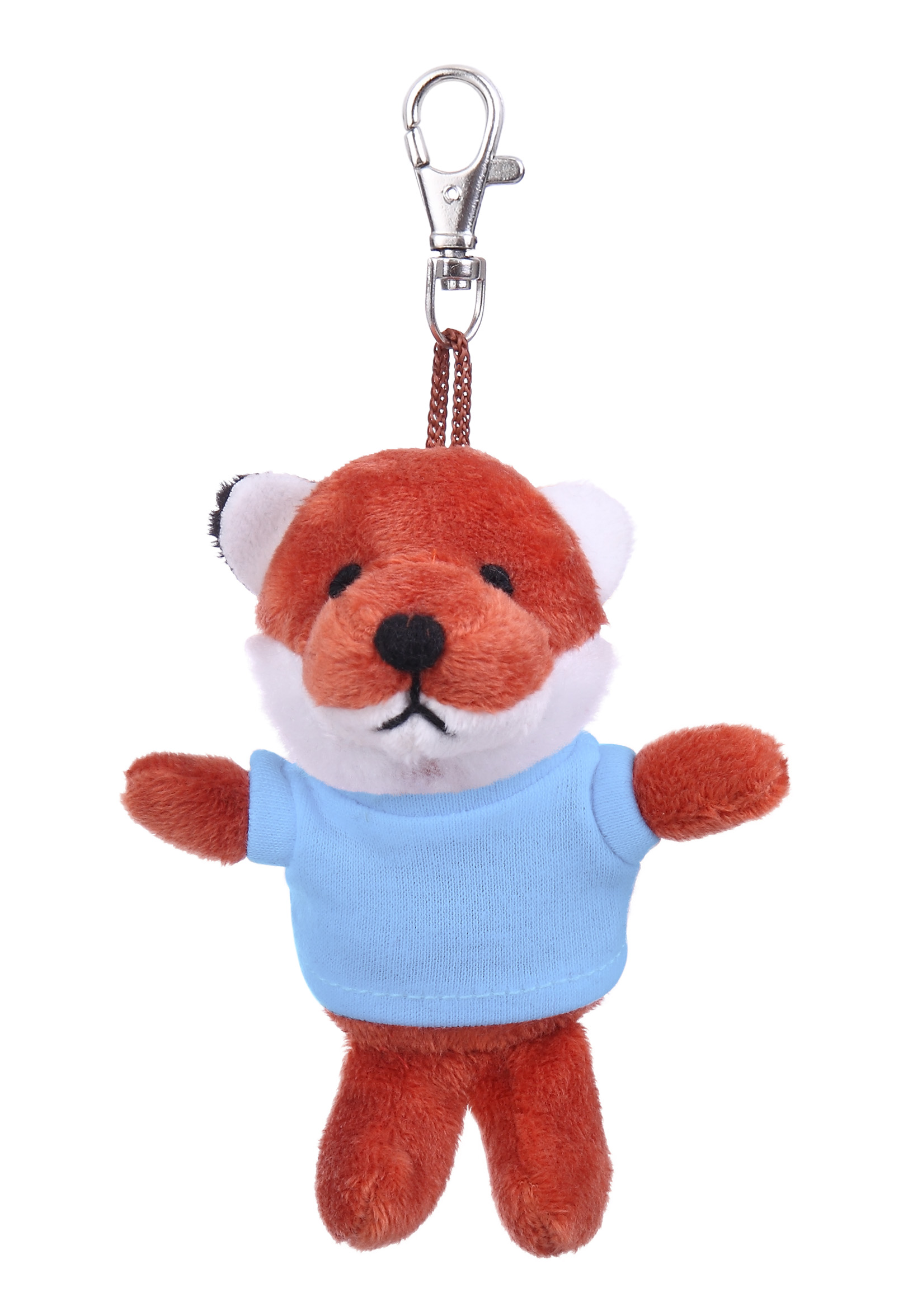 Soft Plush Fox Keychain with Tee 11