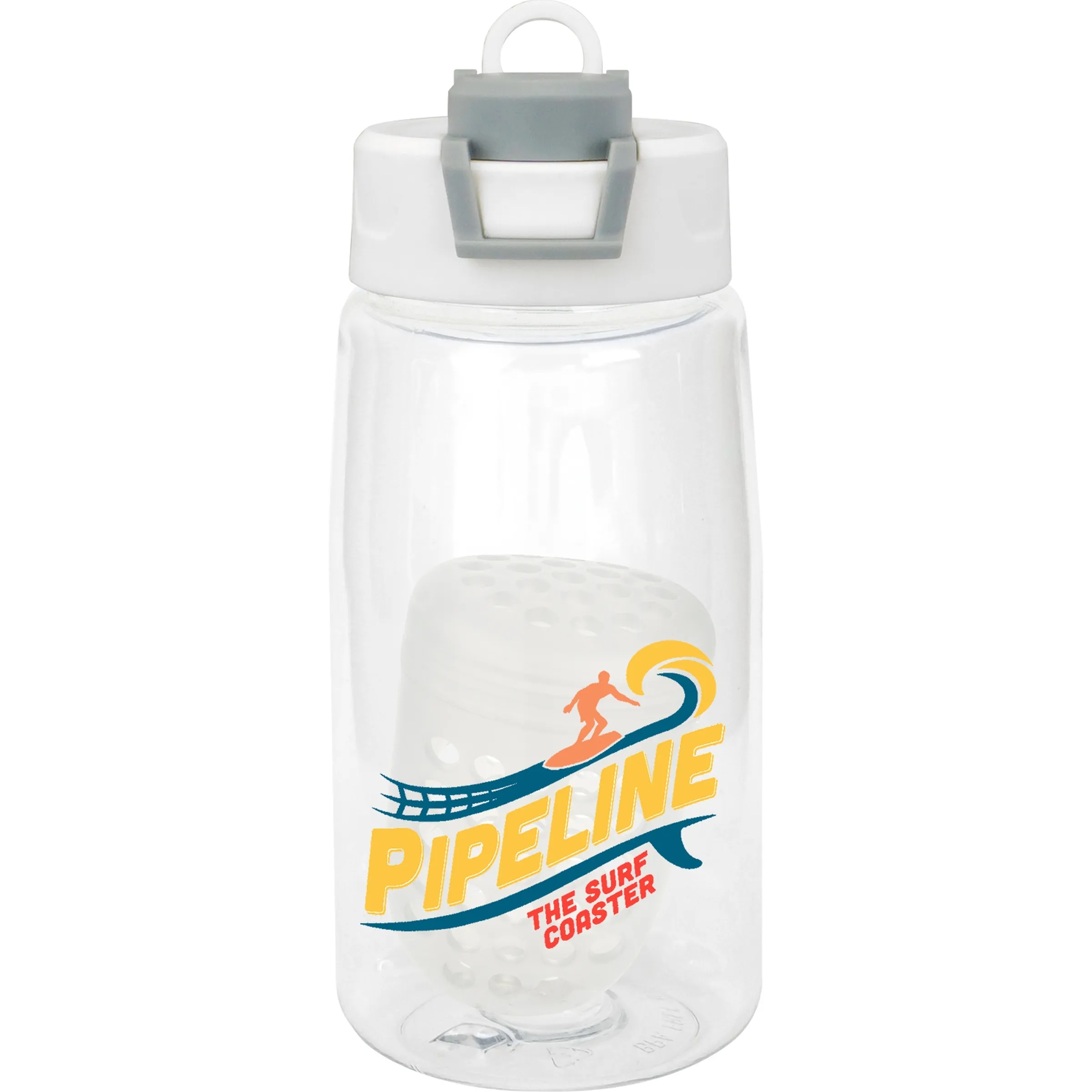 Two Tone Pop Up 18 oz. Recycled Bottle with Floating Infuser 6