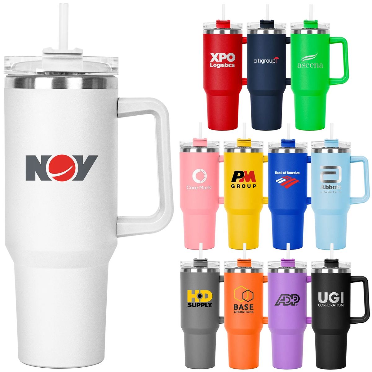 The Hippo Mug & Straw Lid with Twist Closure - 40 oz