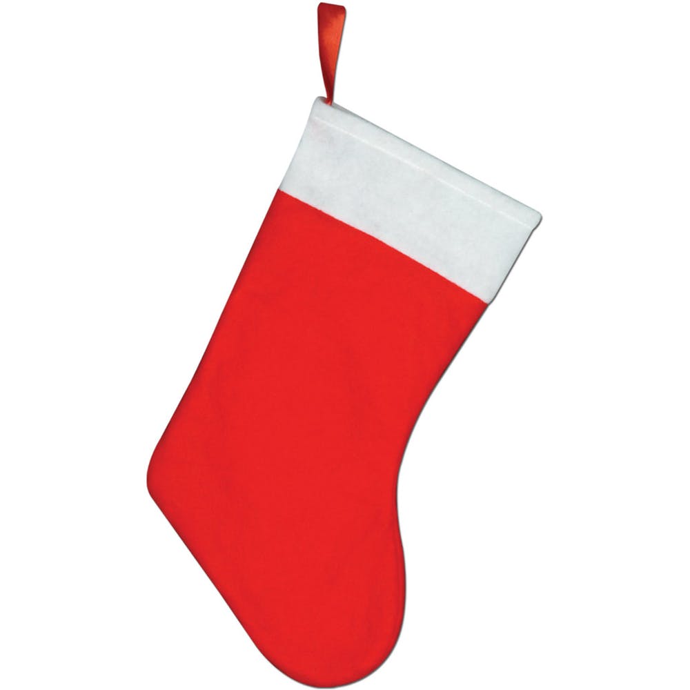 Felt Christmas Stockings - Red 15" 2