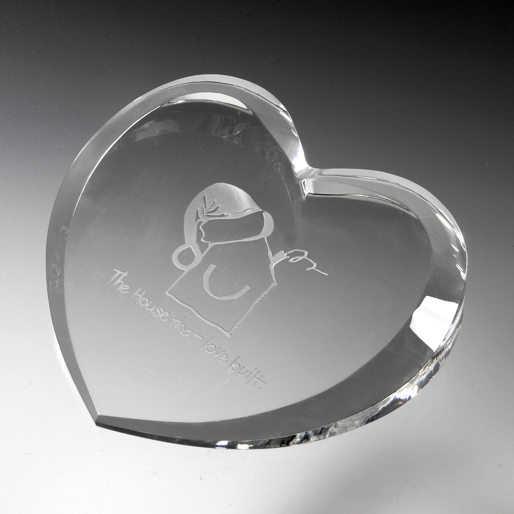 4-1/4" Heart Paperweight 12