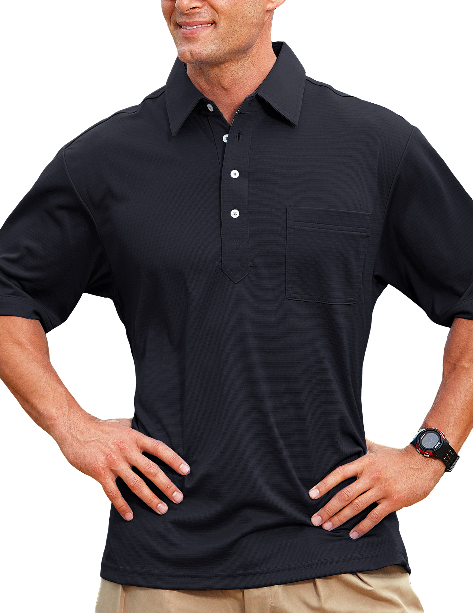 Men's Members Only Ottoman Solid Polo Shirt 20
