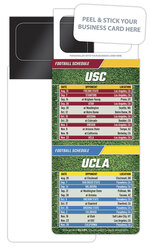 Pro Football Schedule Magnet - Peel and Stick Business Card (3.5x9)