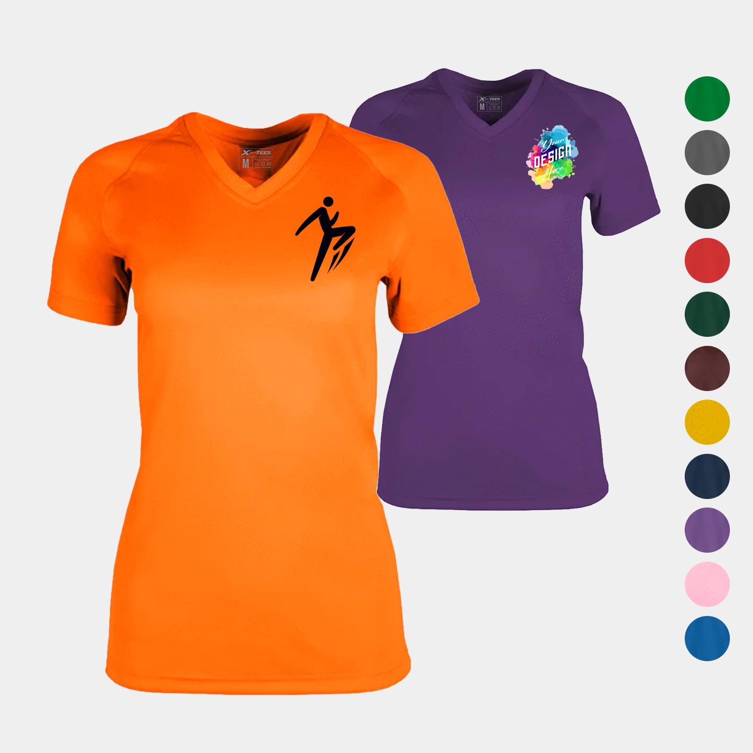 Women's Raglan V-Neck Performance T-Shirt